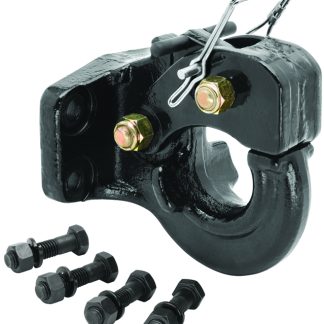 5 Ton Regular Pintle Hook (inc. Grade 8 Hardware) Rating 10,000 Lbs. (gtw), 2,000 Lbs. (vl), Black