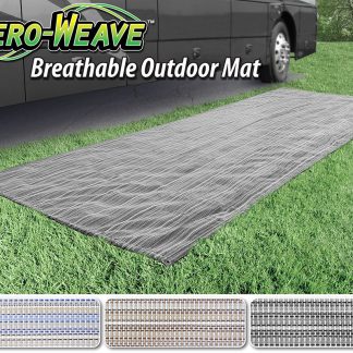 Aero-Weave Breathable Outdoor Mat (6' x 15') -  Gunmetal Gray