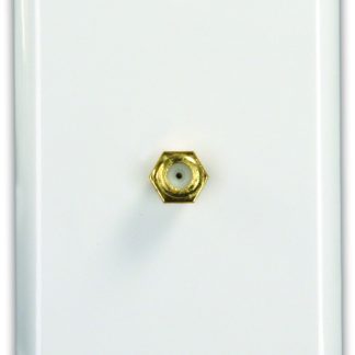 Interior Cable TV Plate - Polar White, Pkg.
