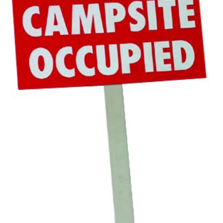 Campsite Occupied Sign